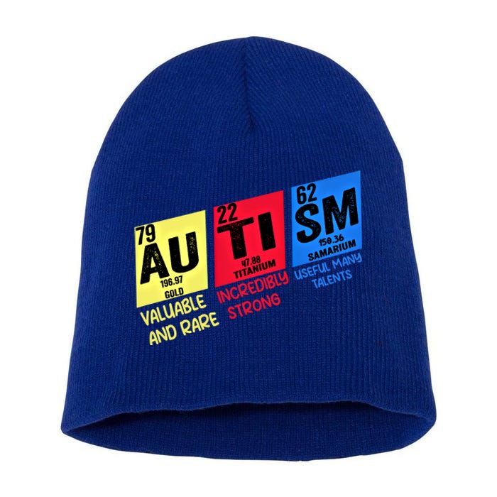 Autism Awareness Chemistry Elets Periodic Table Asd Funny Cute Gift Short Acrylic Beanie