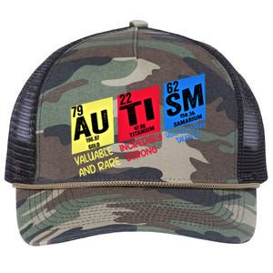 Autism Awareness Chemistry Elets Periodic Table Asd Funny Cute Gift Retro Rope Trucker Hat Cap