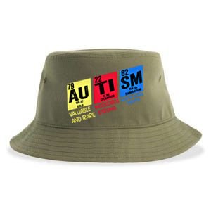 Autism Awareness Chemistry Elets Periodic Table Asd Funny Cute Gift Sustainable Bucket Hat