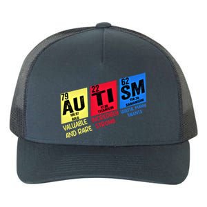 Autism Awareness Chemistry Elets Periodic Table Asd Funny Cute Gift Yupoong Adult 5-Panel Trucker Hat