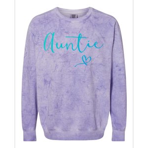 Auntie Aunt Christmas Mothers Day Birthday Nephew Gift Colorblast Crewneck Sweatshirt