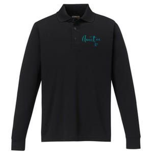 Auntie Aunt Christmas Mothers Day Birthday Nephew Gift Performance Long Sleeve Polo