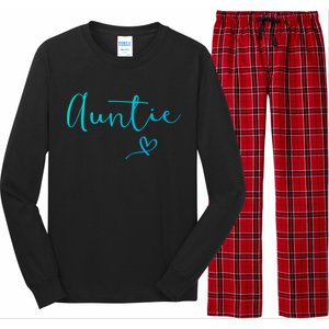 Auntie Aunt Christmas Mothers Day Birthday Nephew Gift Long Sleeve Pajama Set