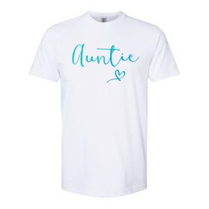 Auntie Aunt Christmas Mothers Day Birthday Nephew Gift Softstyle CVC T-Shirt