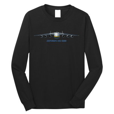 An225 Antonov Cargo Jet Plane Mriya Front Profile Long Sleeve Shirt