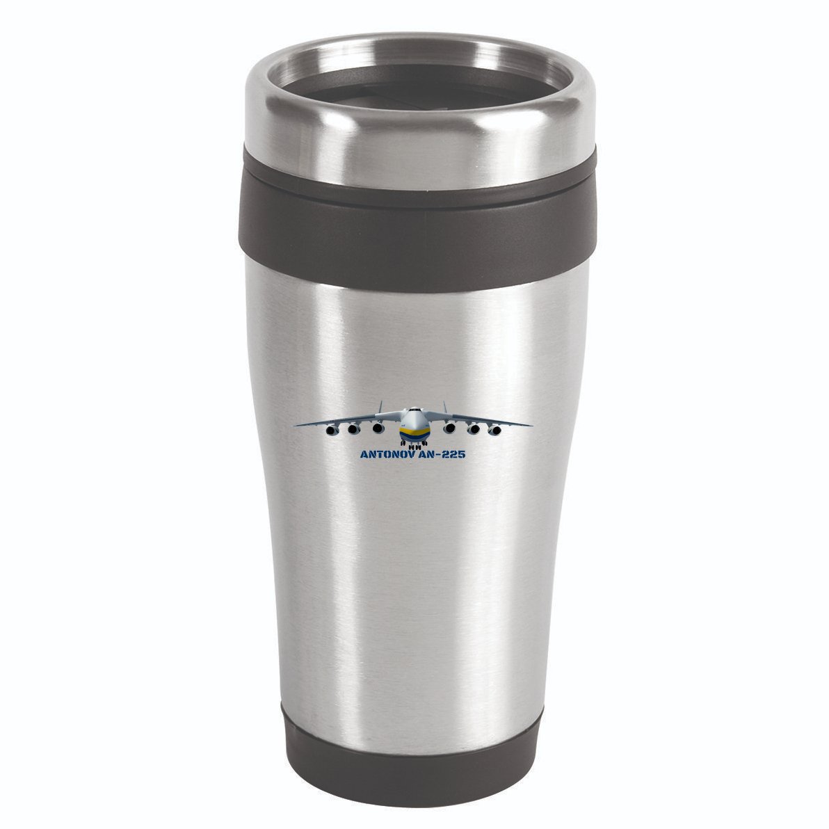 An225 Antonov Cargo Jet Plane Mriya Front Profile 16oz Travel Tumbler