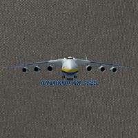 An225 Antonov Cargo Jet Plane Mriya Front Profile Cotton Canvas Backpack