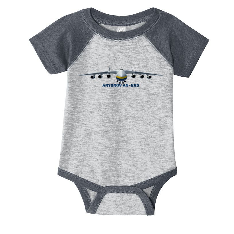 An225 Antonov Cargo Jet Plane Mriya Front Profile Infant Baby Jersey Bodysuit