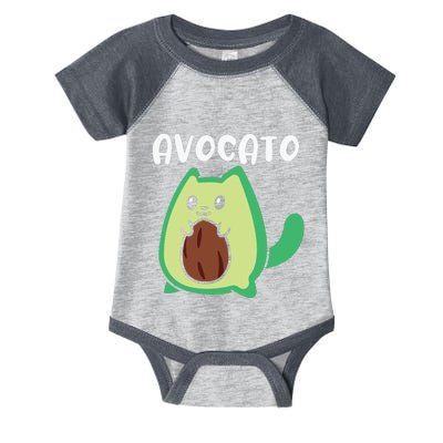 Avogato Avocado Cat Cat Vegan Infant Baby Jersey Bodysuit