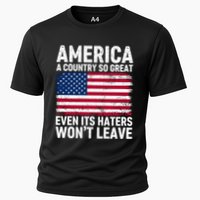 America A Country So Great Even Its Haters Wont Leave Cooling Performance Crew T-Shirt