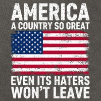 America A Country So Great Even Its Haters Wont Leave Cotton Canvas Backpack