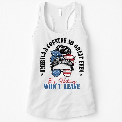 America A Country So Great Even Its Haters Wont Leave Womens Tank Top