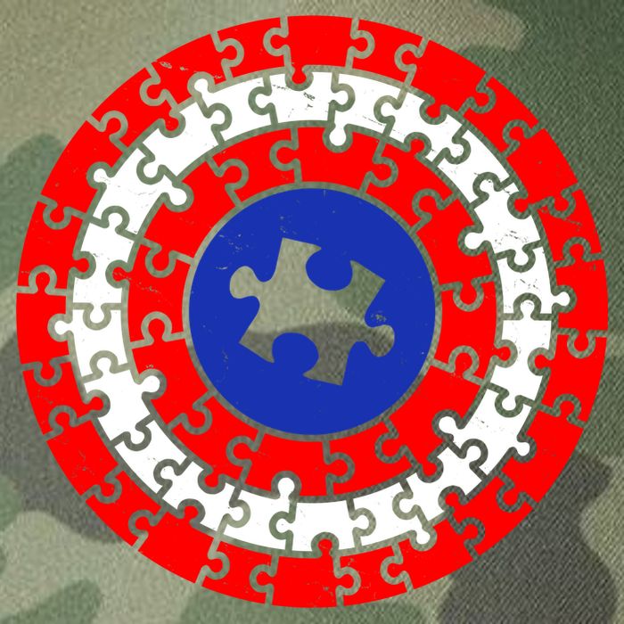 Autism Awareness Captain Puzzle Shield Legacy Tie Dye Trucker Hat