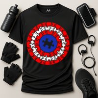 Autism Awareness Captain Puzzle Shield Performance Shirt