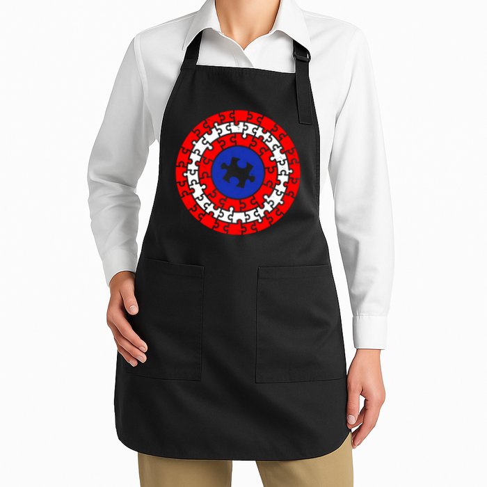 Autism Awareness Captain Puzzle Shield Apron
