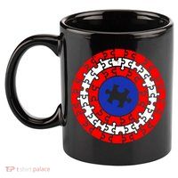 Autism Awareness Captain Puzzle Shield 11oz C Handle Ceramic Mug