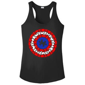 Autism Awareness Captain Puzzle Shield Ladies PosiCharge Competitor Racerback Tank