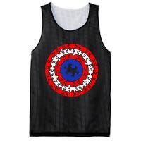 Autism Awareness Captain Puzzle Shield Mesh Reversible Basketball Jersey Tank