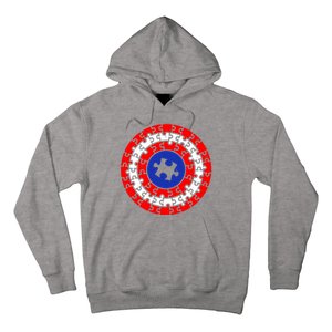 Autism Awareness Captain Puzzle Shield Hoodie