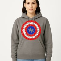 Autism Awareness Captain Puzzle Shield Hoodie
