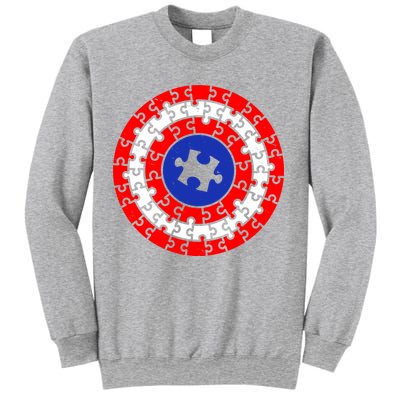 Autism Awareness Captain Puzzle Shield Sweatshirt