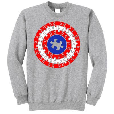 Autism Awareness Captain Puzzle Shield Sweatshirt