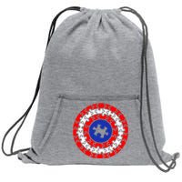 Autism Awareness Captain Puzzle Shield Sweatshirt Cinch Pack Bag