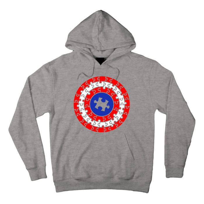 Autism Awareness Captain Puzzle Shield Tall Hoodie