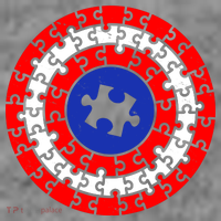 Autism Awareness Captain Puzzle Shield Full Zip Hoodie