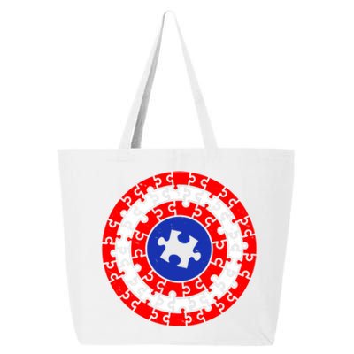 Autism Awareness Captain Puzzle Shield 25L Jumbo Tote