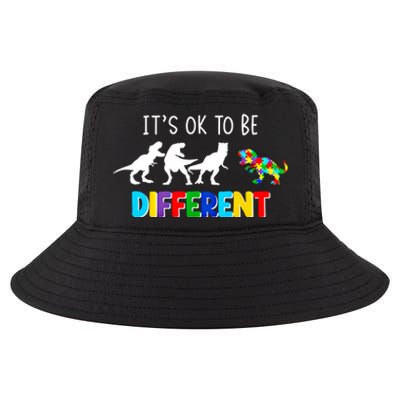 Autism Awareness Cute Dinosaur Gift ItS Ok To Be Different Gift Cool Comfort Performance Bucket Hat