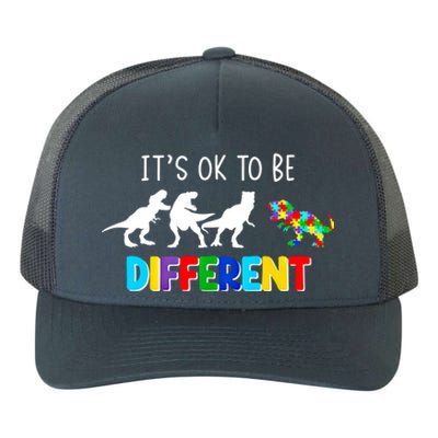 Autism Awareness Cute Dinosaur Gift ItS Ok To Be Different Gift Yupoong Adult 5-Panel Trucker Hat