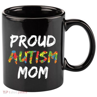 Autism Awareness Clothes Proud Autism Mom Gift 11oz C Handle Ceramic Mug