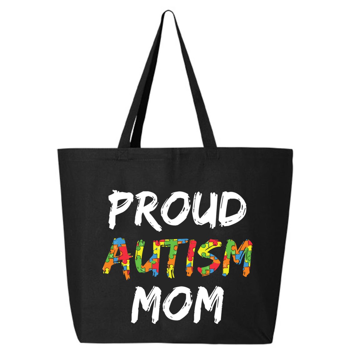 Autism Awareness Clothes Proud Autism Mom Gift 25L Jumbo Tote
