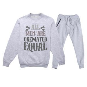 Alls Are Cremated Equal Apparel Premium Crewneck Sweatsuit Set