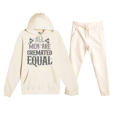 Alls Are Cremated Equal Apparel Premium Hooded Sweatsuit Set