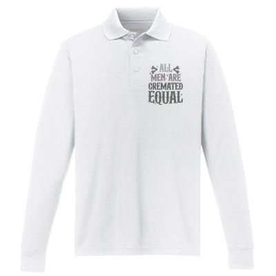 Alls Are Cremated Equal Apparel Performance Long Sleeve Polo