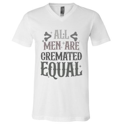 Alls Are Cremated Equal Apparel V-Neck T-Shirt