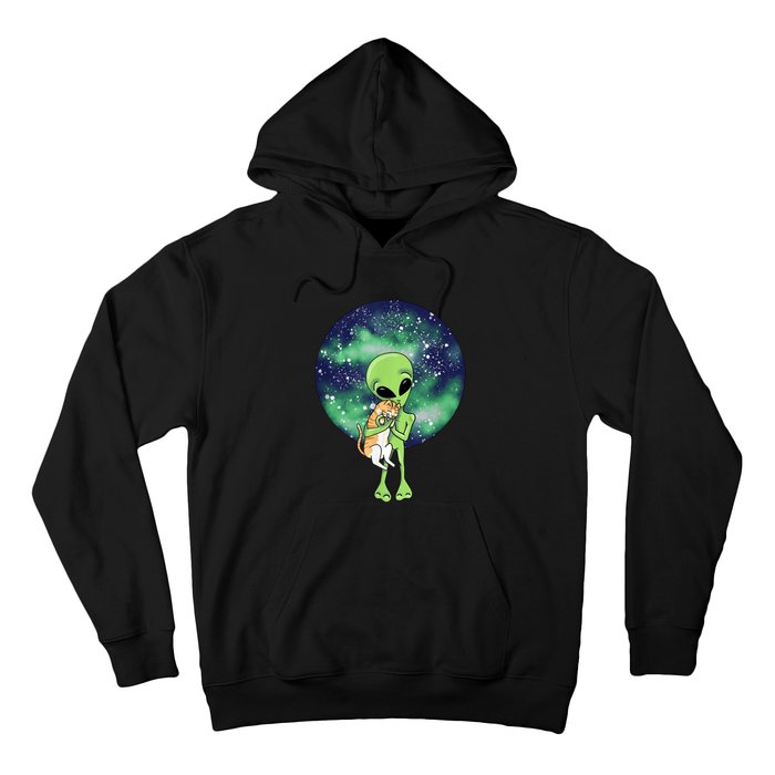 Alien And Cat Hoodie