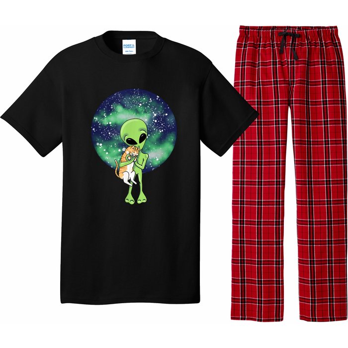 Alien And Cat Pajama Set