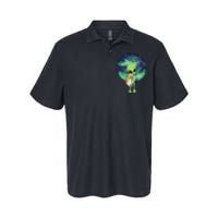 Alien And Cat Softstyle Adult Sport Polo