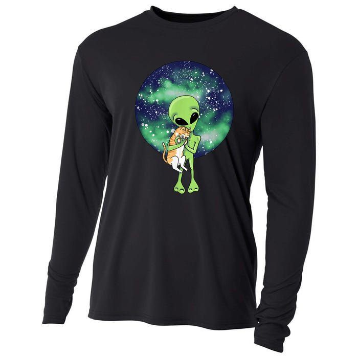 Alien And Cat Cooling Performance Long Sleeve Crew