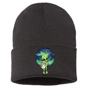 Alien And Cat Sustainable Knit Beanie