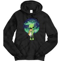 Alien And Cat Tie Dye Hoodie