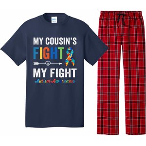 Autism Awareness Cousin My Cousin's Fight Is My Fight Pajama Set