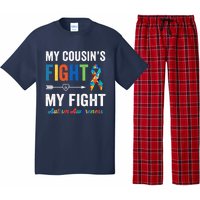 Autism Awareness Cousin My Cousin's Fight Is My Fight Pajama Set