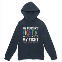 Autism Awareness Cousin My Cousin's Fight Is My Fight Urban Pullover Hoodie