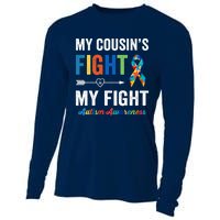 Autism Awareness Cousin My Cousin's Fight Is My Fight Cooling Performance Long Sleeve Crew