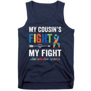 Autism Awareness Cousin My Cousin's Fight Is My Fight Tank Top