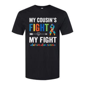 Autism Awareness Cousin My Cousin's Fight Is My Fight Softstyle CVC T-Shirt